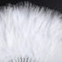 BABEYOND Marabou Feather Fan 20s Vintage Folding Hand Fan for Costume Dancing Show, Tea Party Wedding (White)