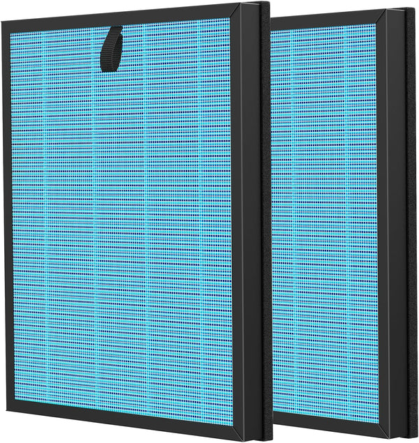 iSingo 2 Pack MKD05 Air Filter Replacement, Compatible with MKD05 Air Purifier, 4-in-1 High-Efficiency H13 True HEPA
