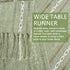 15.7 36 inch, Summer Boho Table Runner Short x Spring Sage Green Coffee Table Cover, Green Linen Small Table Cloth