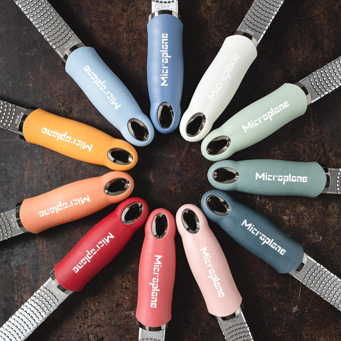 Microplane Premium Zester Grater in Denim Blue | Lemon Zester tool, Hard Cheese & Vegetable Grater | For Citrus