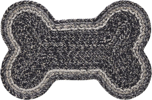 VHC Brands Sawyer Mill Black White Medium Bone Rug, Indoor/Outdoor 15x23 for Home Decor