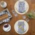 SHACOS Round Placemats Set of 6, Boho Braided Bordered Placemats 15 inch for Dining Tables, Wedding Holiday Party