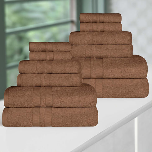 Set, 4 4 4 12 Set, Superior Ultra-Soft Cotton Towel Bath Towels, Hand Towels, Face Towels/Washcloths, Quick-Dry