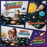 2'3' Outer Space Rugs Small Size Universe Solar System Planet Theme Carpets Kids Rugs for Playroom Educational Learning