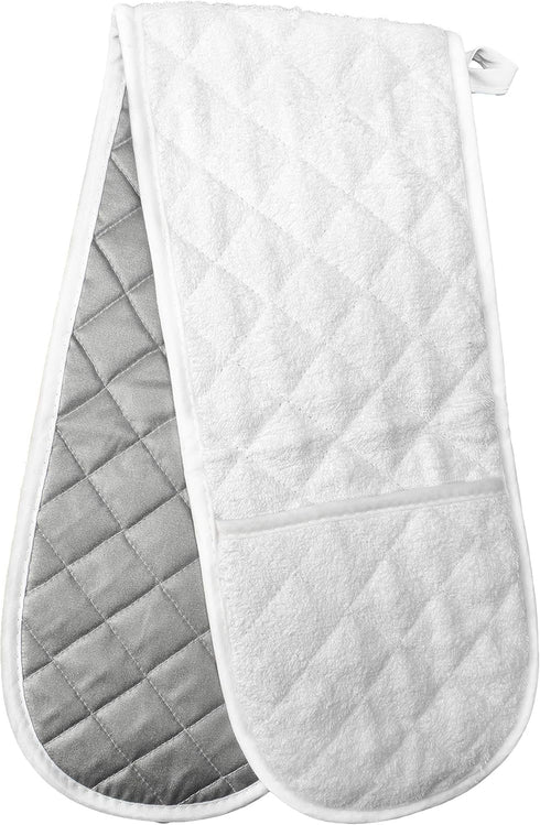 ARCLIBER 36"x7.5" Double Oven Mitt - Heat Resistant Potholder for Handling Hot Pots, Extra Long for Kitchen Cooking