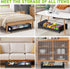 Tututry 60L (2-Pack Under Bed Storage with Wheels, XXL Under the Bed Storage Bins, Underbed Storage Containers