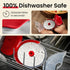 Kitchy Pizza Cutter Wheel Ergonomic Slicer with Protective Blade Cover (Red)