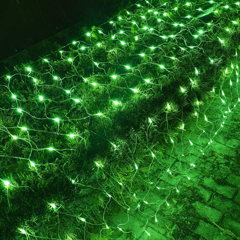 Dazzle Bright Christmas Net Lights, 360 LED 12FT x 5 FT Transparent