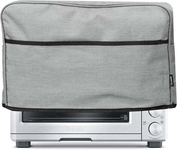 Crutello 9 Slice Toaster Oven Cover - Durable Kitchen Appliance Dust Cover with Storage Pockets