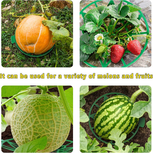 (10, Plant Melon Supports Cages Cradles Trellis for Watermelon, Cantaloupe, Pumpkins, Strawberries Avoid Ground Rot