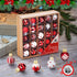 1 Inch Mini Red & White Peppermint Glass Ball Christmas Ornaments, Set of 25, Rustic Decorations for Trees