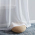 HLC.ME Lauren Semi Sheer Light Filtering Pocket Top & Back Tab Curtains - 2 Panels (54 x 63 Inch, White) for Bedroom &