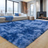 4x5.9 Fluffy Shag Rug for Bedroom, Tie-Dyed Blue Area Rugs for Living Room, Nursery and Kids Room, Soft and Comfy
