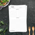 321Done Recipe Paper 5.5x8.5 White, 50-Pack, Blank Recipe Paper for Recipe Binder, Minimalist Refill Pages