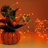Twinkle Star 2 Pack Orange Halloween Fairy Lights, 66 ft 200 LED String Lights with Remote Control Timer