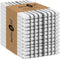 Native Fab Black Stripe Kitchen Towels 12 Pack Herringbone Scandia Weave 16"x26"