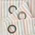 jinchan 84 inch Grommet 2 Linen Curtains for Living Room Candy Striped Curtains Length for Baby Girls Kids Room Ticking