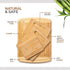 Set 4 Bamboo Cutting Board of - Wooden Cutting Boards for Kitchen with Juice Groove - Large Butcher Block, Cheese Board