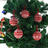 WEWILL 10 PCS Red Knitted Sweater Christmas Ball Ornaments - 2.75" Festival Decorations