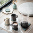 LINE+ARC Extra Thick Silicone Coasters - Waterproof Anti-Stain Heat-Safe Coasters (Set of 6, Winter Salad)