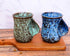 18oz Ceramic Hand Warmer Mug - Novelty Coffee Mug, Microwave and Dishwasher Safe - Blue