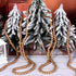 16 Feet Wooden Bead Garland for Christmas Tree Holiday Decoration (Gold)