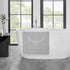 Jean Pierre New York Cotton StoneWash Medallion Bath Rug, 17x24 in., Gray