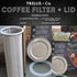 Cold Brew Coffee Filter & Lid - Stainless Steel, 80 Micron Woven, Fits Half Gallon Wide Mouth Mason Jars