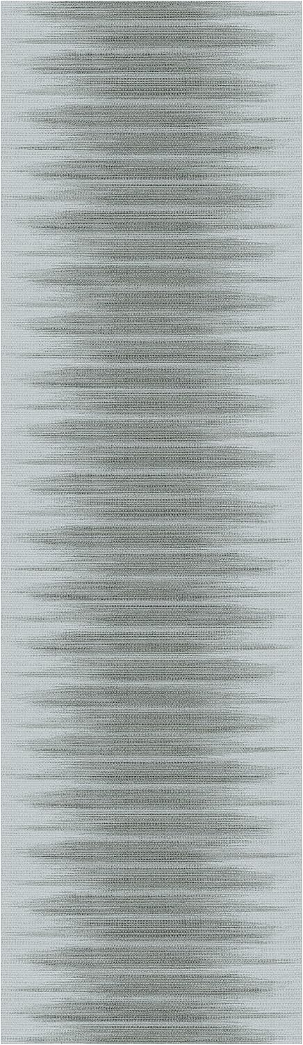 Nourison Vintage Home Abstract Grey Area Rug 2'2" x 7'6", Easy-Cleaning, Non-Shedding for Bedroom, Living Room