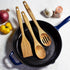 3 Piece Acacia Wood Kitchen Utensils Set, Wooden Cooking Utensils for Home and Kitchen