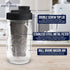Brewing America Mason Jar Cold Brew Coffee Maker Infuser | Made in USA Wide Mouth Mason Jar with Screw Top Pour Lid,