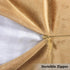 Home Brilliant Gold Pillow Covers, Square Velvet Euro Shams for Patio, 24x24 inch (60 cm) Large Throw Pillowcases