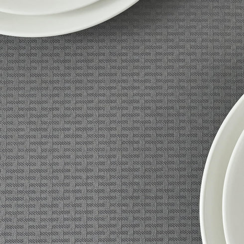 maxmill Rectangle Tablecloth, Water Resistant Soft Washable Table Cloth for Dining Room, 52 x 84 Inch Charcoal Gray