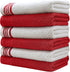 Premium Kitchen Towels, 16”x 28”, 6 Pack, Large Cotton Kitchen Hand Towels, Highly Absorbent Tea Towels Set