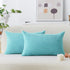 Home Brilliant 12x20 Teal Rectangle Pillow Covers, Decorative Lumbar Pillow Cover for Couch