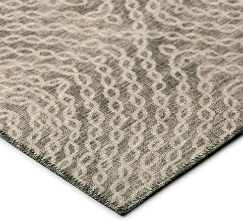 Bravado ABV33 Mocha Indoor Outdoor Area Rug, 1'8" x 2'6", Easy Clean, Machine Washable for Bedroom, Living Room
