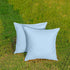 NiNi Set of 2 Outdoor Waterproof Throw Pillow Covers - Decorative Farmhouse Cushion Cases for Patio 18x18 Inch, Light