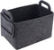 Storage Basket Felt Storage Bin, Collapsible Box Organizer with Carry Handles for Office, Bedroom, Closet, Babies,