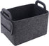 Storage Basket Felt Storage Bin, Collapsible Box Organizer with Carry Handles for Office, Bedroom, Closet, Babies,