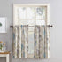 No. 918 Hoot Owl Print Semi-Sheer Kitchen Curtain Tier Pair, 56" x 36", Mocha