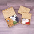 Set 3 LUSYDECO of Scalloped Edge Wicker Basket with Lid, Rectangle Wicker Storage Basket with Built-in Handles