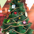 16 Feet Wooden Bead Garland for Christmas Tree Holiday Decoration (Gold)