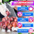 24" Set 100 Set Mesh Produce Bags of - Reusable Produce Bags with Plastic Lock, Durable & Tear Resistant Mesh Bag