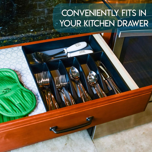 Galashield Silverware Organizer - Kitchen Drawers Flatware Utensils and Cutlery Tray for Easy Storage