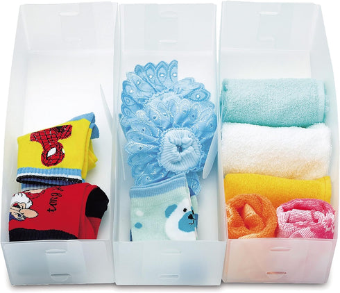 YBM HOME Closet Drawer Organizer for Underwear, Socks, Bras, Ties, Scarves, Foldable Storage Boxes (Set of 3)