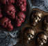 Nordic Ware Halloween Bakeware - Haunted Skull Cakelet Pan in Bronze