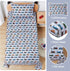 4 Set Sets- Viviland Pieces Boys Grey Full Sheet - Soft Microfiber Fitted Flat Sheets & Pillowcases - Retro Train Print