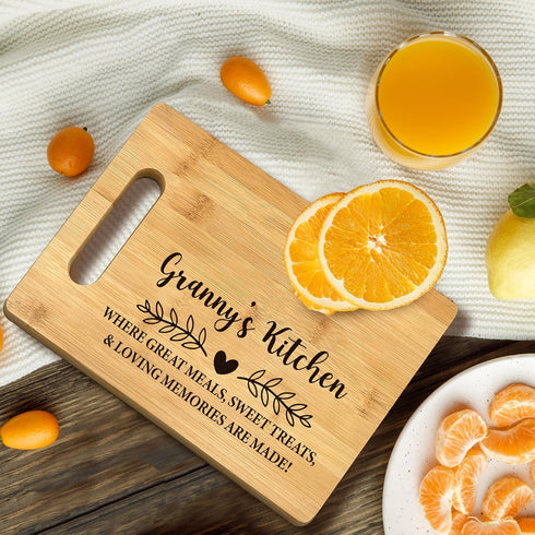 Granny Gifts, Granny's Kitchen Bamboo Cutting Board Decor, Gifts for Granny, Mothers Day Gifts for Grandma