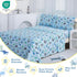 4 Set Sets Viviland Pieces Boys Blue Ocean Full Sheet - Soft Microfiber Fitted Flat Sheets & Pillowcases - Blue Ocean