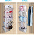 30 Closet MISSLO Large Pockets Dual Sided Hanging Baby Shoe Organizer for with Rotating Hanger Hanging Shoe Shelves